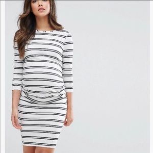 NWT striped maternity body on dress.